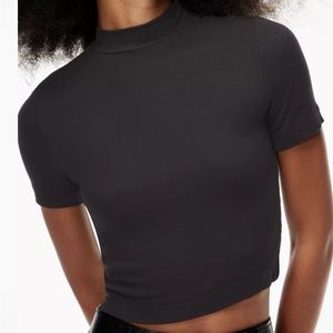 Aritzia Black Crop Top